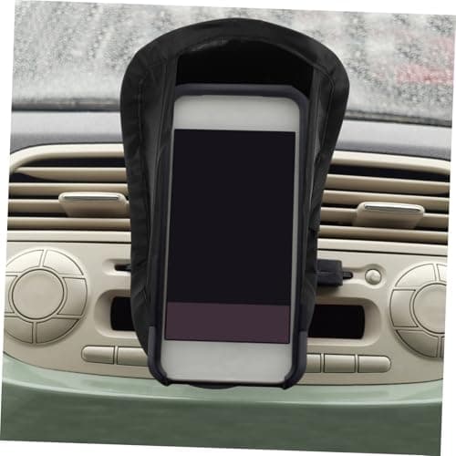 MUELODSIC Car Mount Phone Sun Shade Cover, Black Sunscreen Shield for Dashboard, Uv Sun Protection for Vehicles, Anti-glare Mobile Phone Sunshade Suitable for Car and Motorcycle Use — view 6