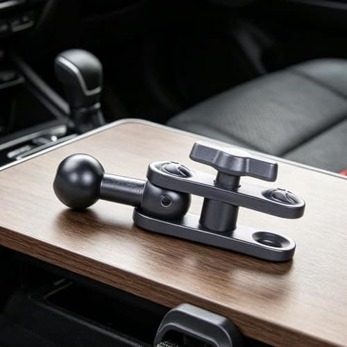 17mm Ball Joint Extension Arm - Female to Male Head Adapter, Universal Car Phone Holder Base | Tight Fit Bump-Resistant Mounting Bracket for Dashboard, Air Vent, Travel, Hands-Free Calling — view 3