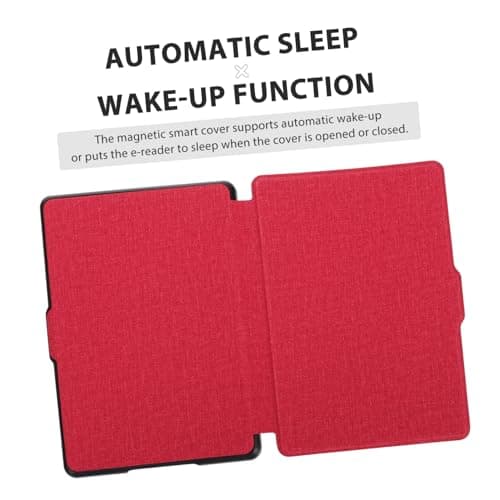 YOSADIER 8th Generation Auto Wake Protective Case for E-reader, Hard Shell Ebook Reader Cover with Sleep Wake Function, Burgundy Protective Sleeve for Travel and Daily Use — view 5