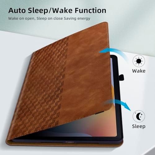 Vkooer Case for iPad MINI 5th Generation 2019 7.9 inch - iPad MINI 4/3/2/1 PU Leather Folio Flip Cover Smart Shell with Auto Sleep/Wake Multi Angle Viewing Stand, Brown — view 2