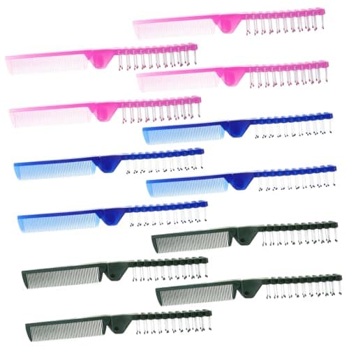 12pcs Folding Hair Comb Plastic Hotel Hair Comb for Travel
