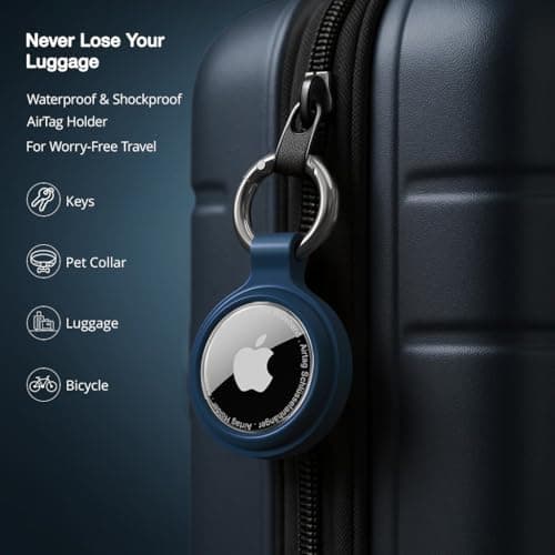 AirTag Holder Keyring, 4-Pack IP67 Waterproof Case for Apple AirTag 1 & 2 — view 4