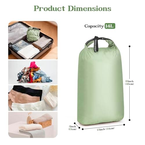 ByYear Travel Laundry Bag for Dirty Clothes, Waterproof Compression Bag — view 2