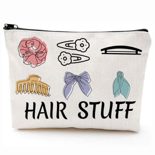 Hair Accessories Organiser Bag,Large Capacity Hair Clip Scrunchie Claw Pins Hair Stying Tools Stuff Storage Pouch Case for Women Girls Travel