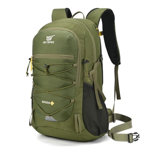 SKYSPER Rucksack 25L Hiking Backpack with Rain Cover, Lightweight Travel Backpack Camping Trekking Daypack for Men Women, Durable Small Rucksack for Outdoor Sports