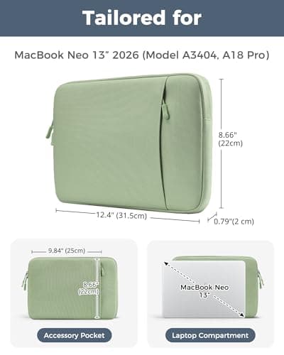 ProCase MacBook Neo 13 Inch Sleeve for 2026 (A3404, A18 Pro) — view 2