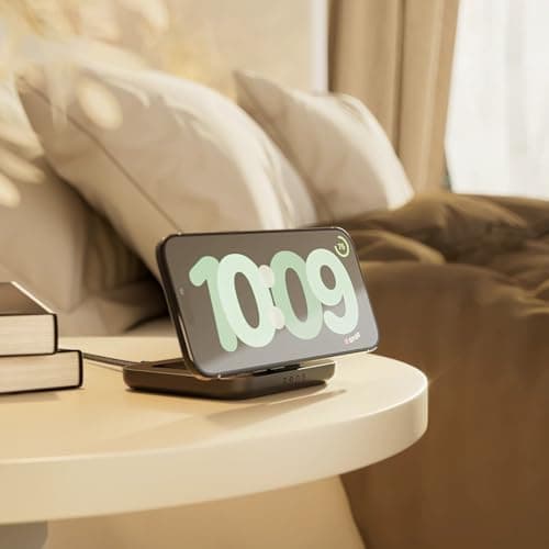 Zens 15W Magnetic Nightstand Wireless Charger (2026), Black — view 4