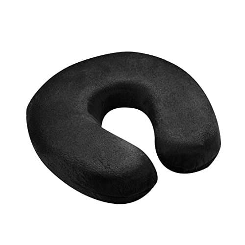 Dream Garden Comfort Memory Foam U Shaped Pillow Neck Support Head Rest Cushion (black)
