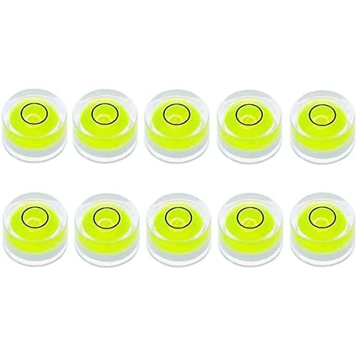 Rkshgw Circular Bubble Spirit Level Transparent 10X6mm for Travel