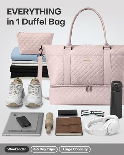 HOTOR Travel Bags for Women - Large Carry on Luggage Weekend Bag Foldable — view 5