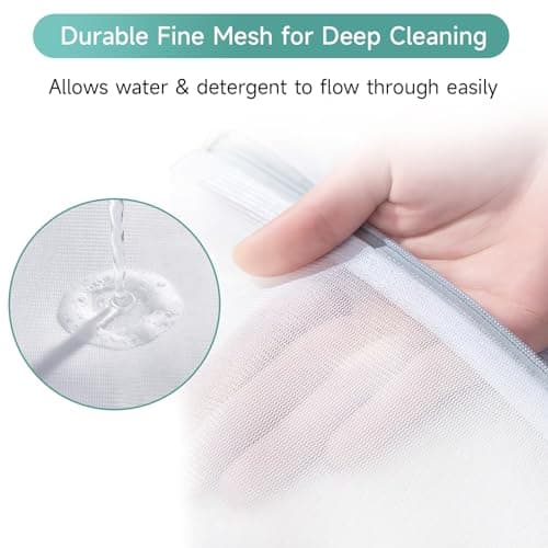 GOGOODA 2 Pack Extra Large Mesh Laundry Bags, 60 x 80cm Fine Mesh Wash Bags for Large Items, Durable Zipper Laundry Bags for Pillows, Stuffed Animals, Pet Bedding & Blankets — view 2