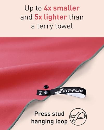 Fit-Flip Microfibre Towel - Compact, Ultra lightweight & Quick dry — view 3