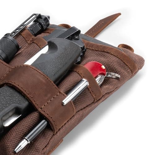Hide & Drink, Multi-Tool Pocket Pouch XL, Durable Bag for Change, Handmade — view 3