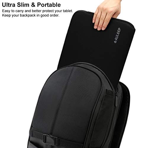 AULEEP 11-12 Inch Laptop Sleeves Tablet Carrying Cases Lightweight, Black — view 6