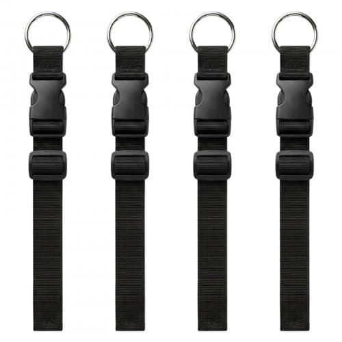4 Pcs Premium Luggage Straps for Suitcases, Adjustable Suitcase Belts with Quick Release Buckle, Heavy Duty Luggage Connector Straps to Attach Bags, Travel Backpack Accessories for Hands Free Journey