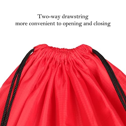 Asonen Large Laundry Bags 2 Pack, Two-way drawstring Tear-proof Portable Large Capacity Laundry Bags for Students, Apartments, Travel, Vacations, College (37 X 47 Inch, Red) — view 3