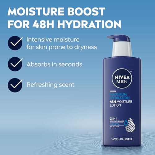 Nivea For Men Maximum Hydration Nourising Lotion for Dry Skin, 16.9 Ounce — view 3
