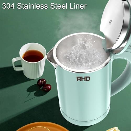 RHD 0.5L Small Portable Electric Kettle, 600W Stainless Steel Travel Kettle — view 3