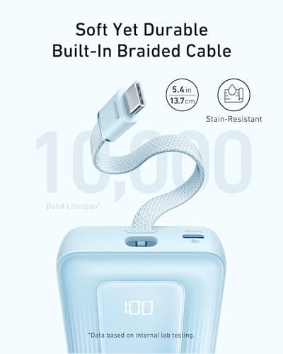 Anker Power Bank,10,000mAh 30W with USB-C Travel Essential Portable Charger — view 3