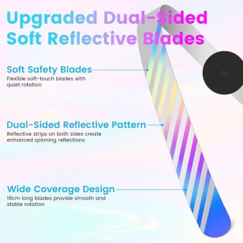 Surezap Rechargeable Fly Fans for Tables, 4 Pack Foldable Outdoor Food Fans — view 4
