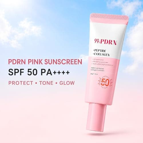 Pink Tone-Up PDRN Sunscreen SPF 50+, Glow Collagen Sunscreen SPF 50, 50g — view 2