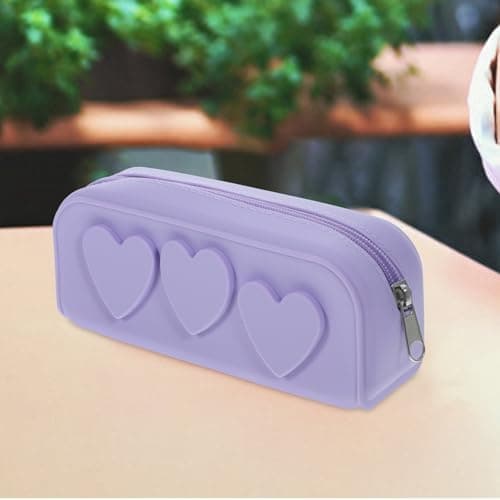 Silicone Cosmetic Bag Zipper Design Portable Travel Storage Pouch — view 5