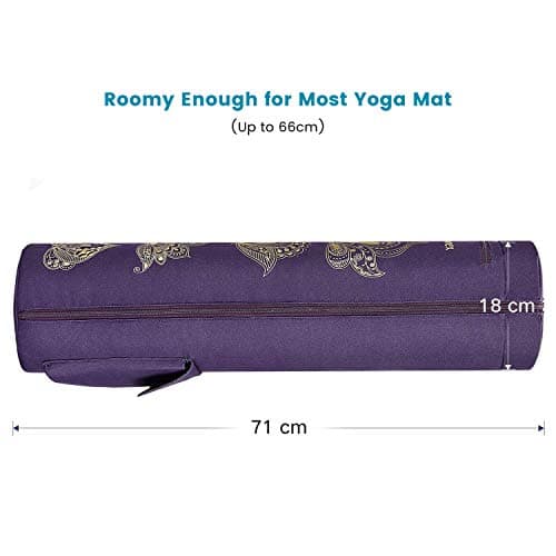 Gonex Yoga Mat Bag, Full-Zip Mat Carrier, Purple — view 4