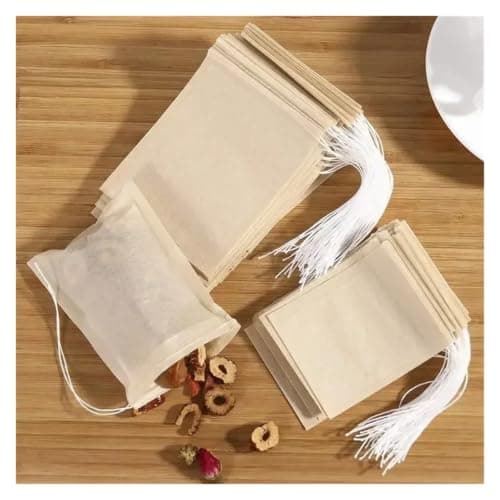 Yeobezn Organic Cotton Muslin Reusable Bag 16PCS Cotton Gauze Kitchen Items Tofu Cheese Filter Cloth Butter Milk Coffee Tools Gadgets Dining Bar Home Garden — view 4