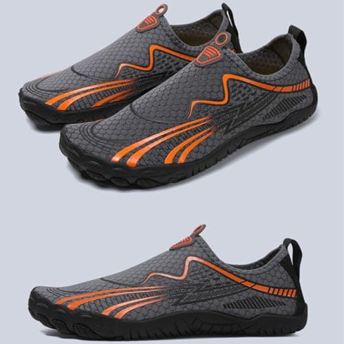 Lightweight Women's Sneakers for Hiking Walking Beach Outdoor Water Sports Adventure Travel (Grey, 7) — view 3