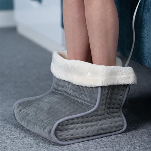 Crystals Electric Heated Foot Warmer with 5 Temperature Settings, Auto Shut-Off, Soft Breathable Fabric, Safe Overheat Protection – Winter Warmth for Men & Women, Perfect Feet Warmer for Cold Feet — view 5