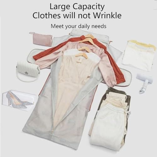 Jenni Bag Travel Bag with Wheels, My Jenni Travel Bag for Women, Foldable PU Leather Carry On Garment Bag,Large Capacity Jenni Bag with Shoe Compartment,Beige,Roller — view 2