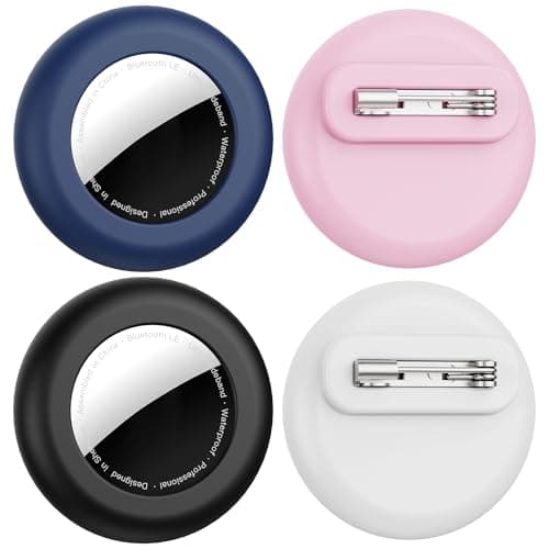 4 pack for Apple Airtag Holder kids,Waterproof for air tag holder with Invisible pin,Silicone for air tag. holder kid Hidden Inside Clothes,Backpack,pocket,luggage for Children Elderly