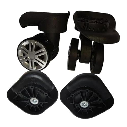 MotiveTech 2Pcs Luggage Suitcase Wheels Luggage Wheels Replacement Repair Kit Easy to Install Double Row Travel Trunk Low Noise, S