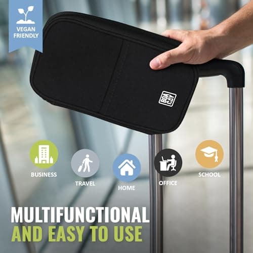 BOACAY Family Passport Holder, RFID Travel Wallet for Women & Men, Document Organiser, Holiday Essentials & Waterproof Cover for Tickets, Money, Cards — view 6