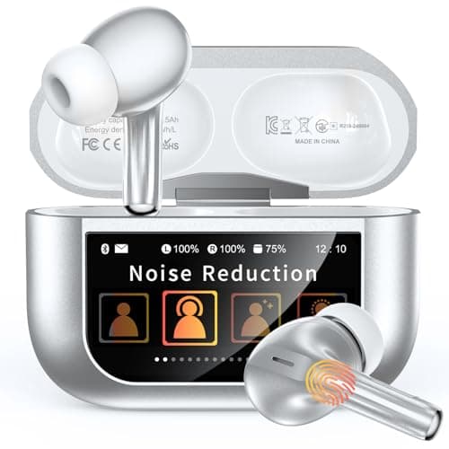 Wireless Earbuds, Smart Touchscreen Ear Buds, Noise Cancelling Headphones