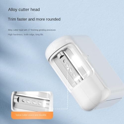 Electric Nail Trimmer - Coral Quiet Glow Unit, Battery-Powered Nail Polisher, Hand Care Accessory, Grooming Tool | Coral Electric Nails Trimmer Unit Quiet LED Glow Device Designed for Children Teens — view 2