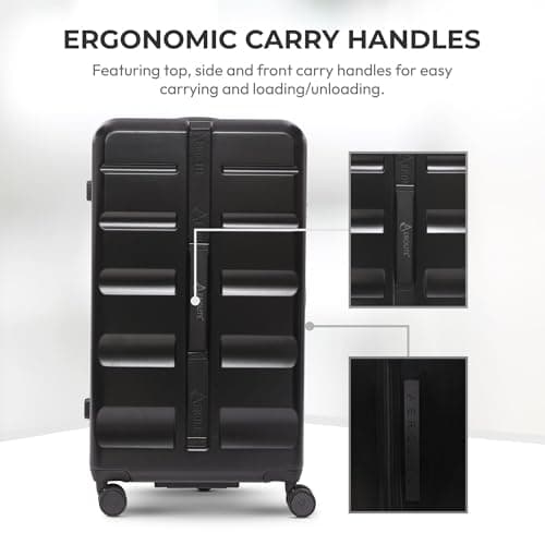 Aerolite Large 101L ABS Hard Shell Trunk Suitcase, 4+1 Wheels, TSA Lock — view 3