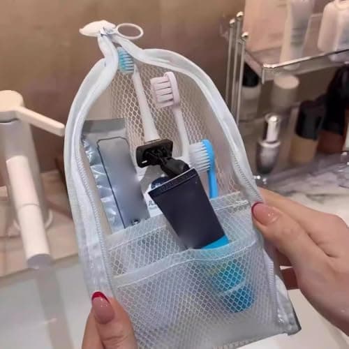 4 Pack Waterproof Standing Toiletry Bag, Standing Travel Toothbrush Holder — view 6