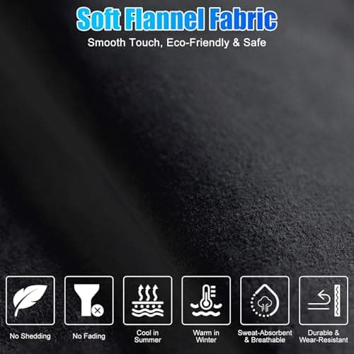 WODHMIEY Car Backseat Extension, Foldable Flannel Mattress Extension with Storage Pockets, Portable Camping and Sleeping Panel, Easy to Install, Adjustable Fit for SUVs, MPVs &Compact Vehicles Black — view 3