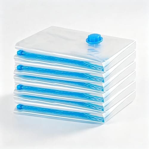 6 pack 60 x 40 Small Vacuum Storage Bags, Space Saver Bags for Travel