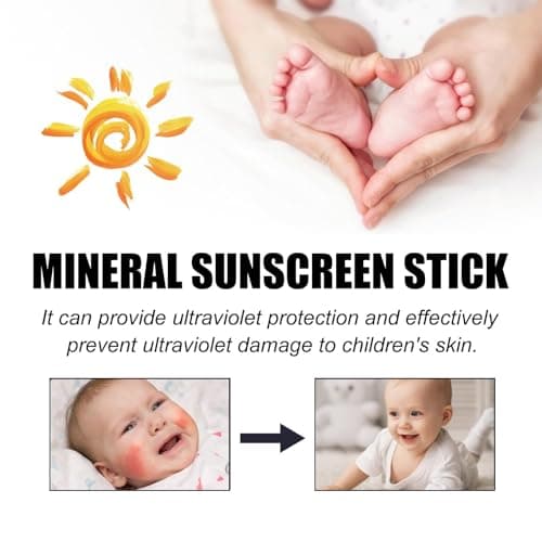 Fragrance-Free Mineral Sunscreen Stick SPF 50 for Face & Sensitive Skin - Waterproof, Broad Spectrum UVA UVB Protection, Travel Size for Outdoor, Beach & Daily Use, Non-Greasy Formula, Gentle — view 5
