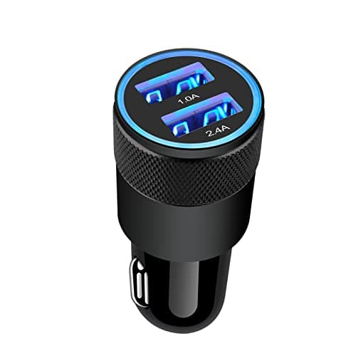 Car Charger Adapter, AILKIN 3.4A Dual Port Cigarette Lighter USB Charger