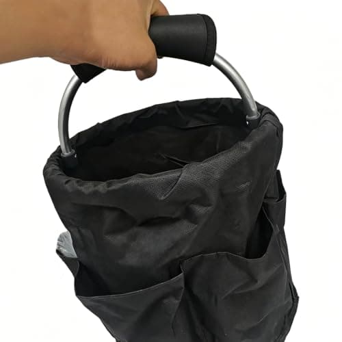 2 Pcs Luggage Handle Wraps, Neoprene Grip Cover for Suitcase Handles, Black — view 3