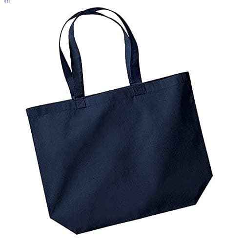Westford Mill Maxi Tote Shopper Bag - Reusable and Sustainable - French Navy