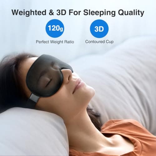 Umisleep Weighted Sleep Mask Women Men, Relieve Stress, Headache,120g — view 2