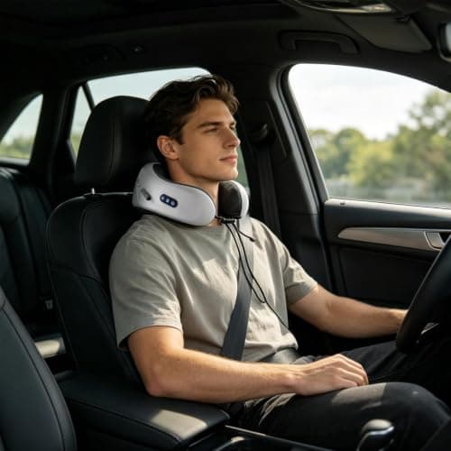 Massage Neck Pillow - 3 Levels Electric Ergonomic Quiet Support With Heat — view 6