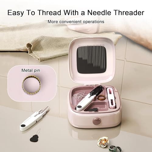 Sewing Box Magnetic Needle Storage with Thread Holder — view 5