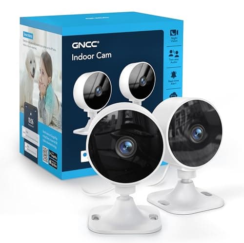 GNCC GC3 2-Pack Indoor Security Camera, 1080P CCTV Cameras for Home/Pet