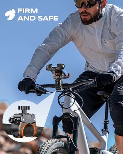 CIRYCASE Bike Phone Holder with [Heavy-Duty Clamp], Motorbike Phone Holder — view 3