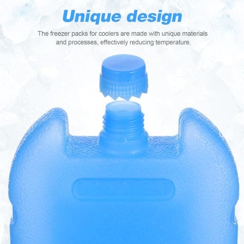 Sewroro 4 Pack Reusable Ice Packs for Air Cooling Fan, Portable Freezer Blocks for Cooler And Lunch Boxes, Camping, Picnics, Travel, Outdoor Use, 5. 5x3. 54x0. 98 Inches — view 5